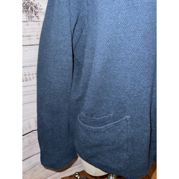 POETRY Women’s Green Button Cardigan Size US14 100% Cotton Pockets - Picture 3 of 5